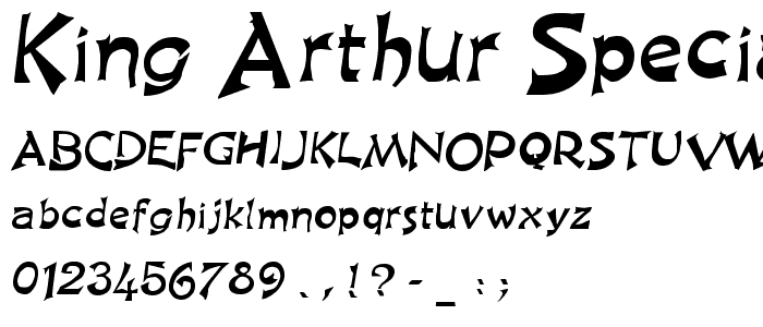 King Arthur Special Normal font